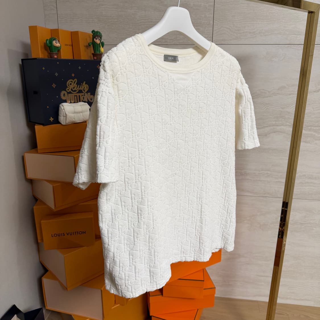 [L사이즈]디올 오블리크 테리 반팔 티셔츠 상품이미지2