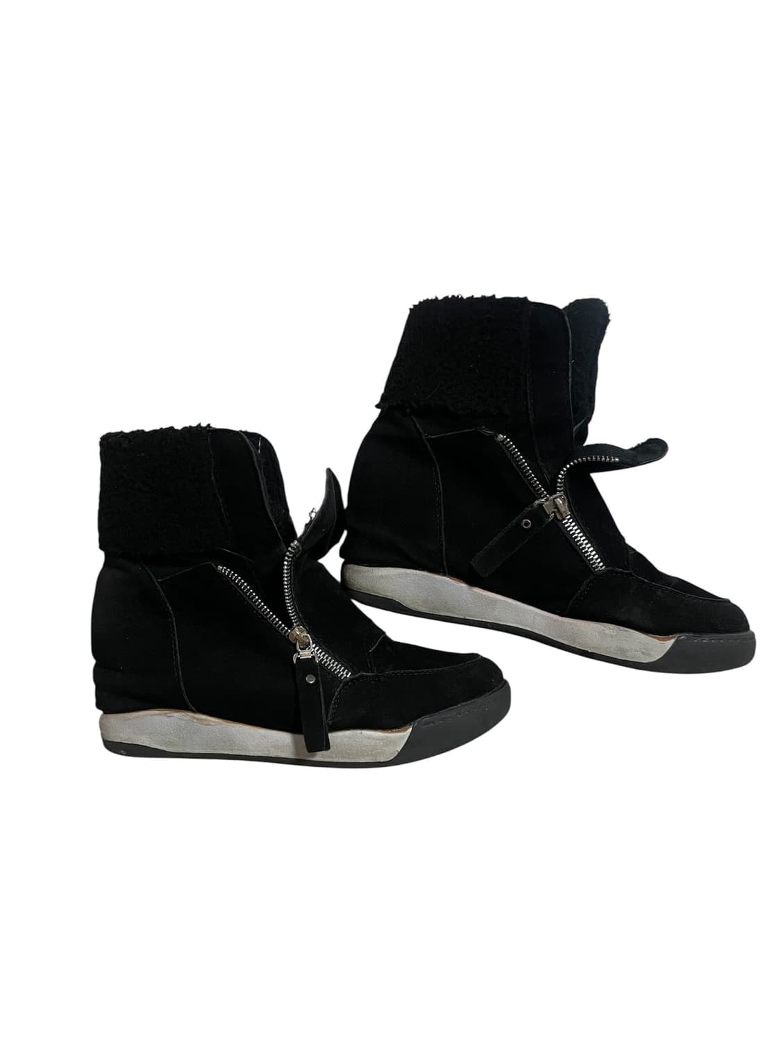 Vtg 지퍼 하이탑 스니커즈 웨지힐 250 Ash 릭오웬스st 상품이미지1