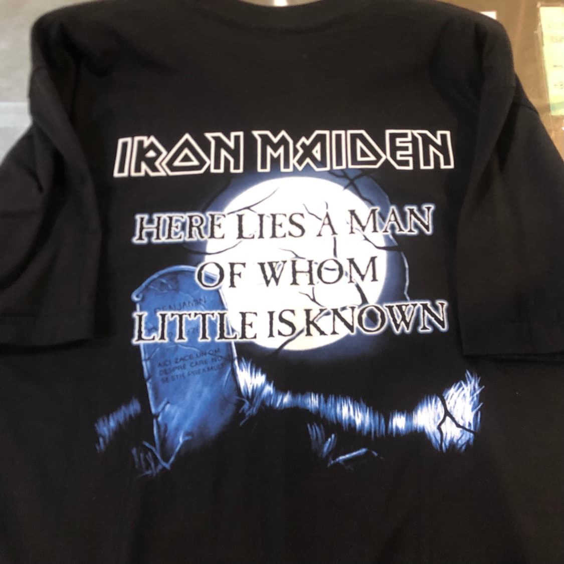 [NO.9] Iron maiden 반팔 티셔츠 블랙 상품이미지4