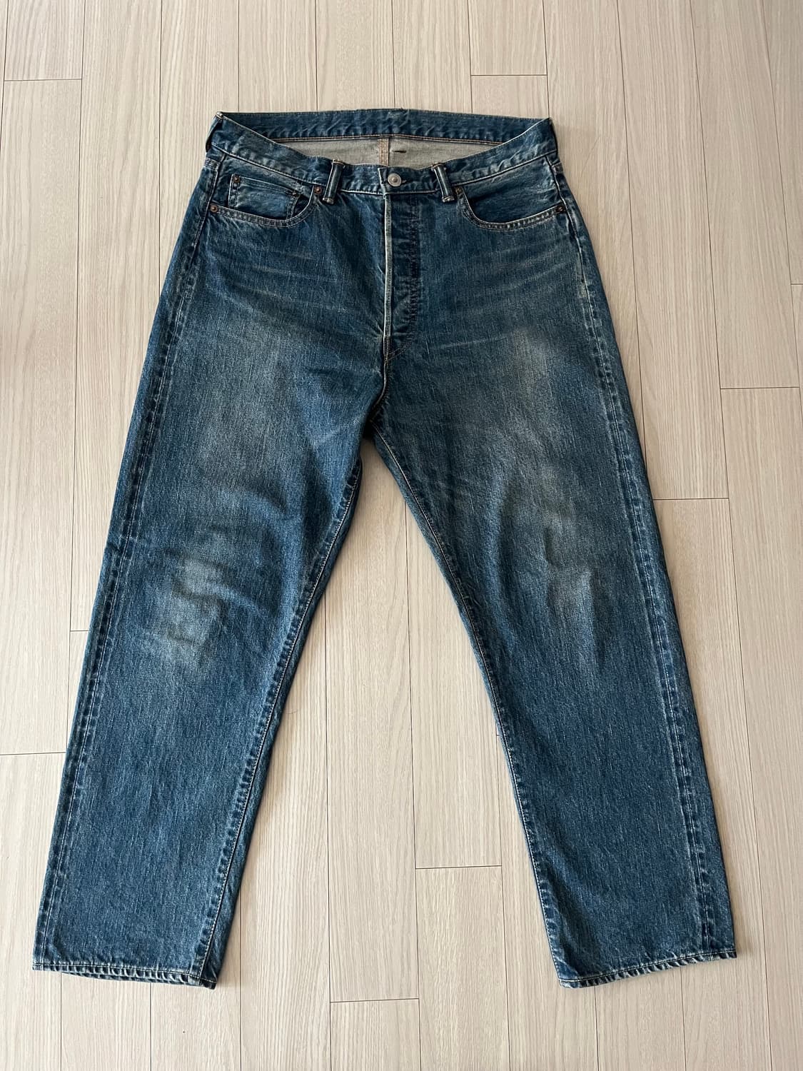 아프레쎄 Washed Denim Wide Pants 상품이미지2