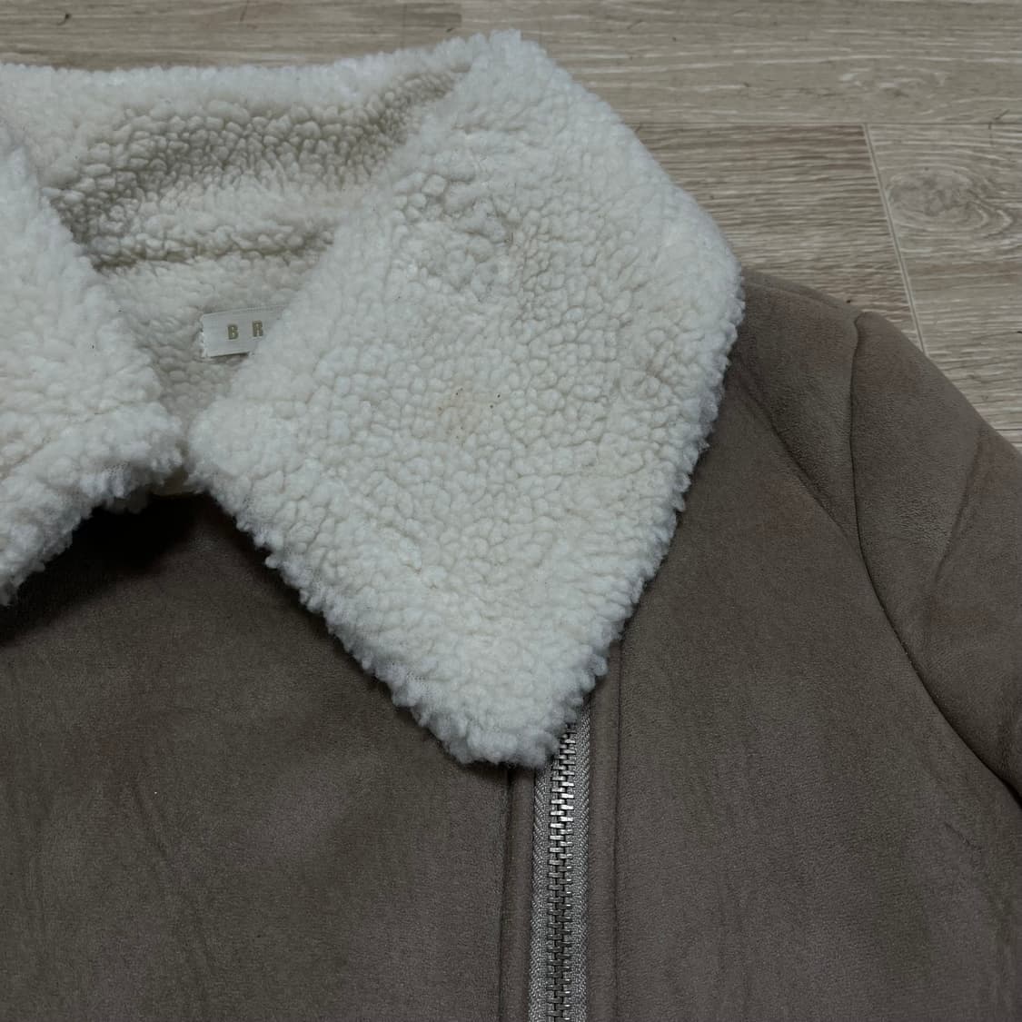 브루니 BRUNI 양털 스웨이드 무스탕 자켓 M/95 상품이미지4