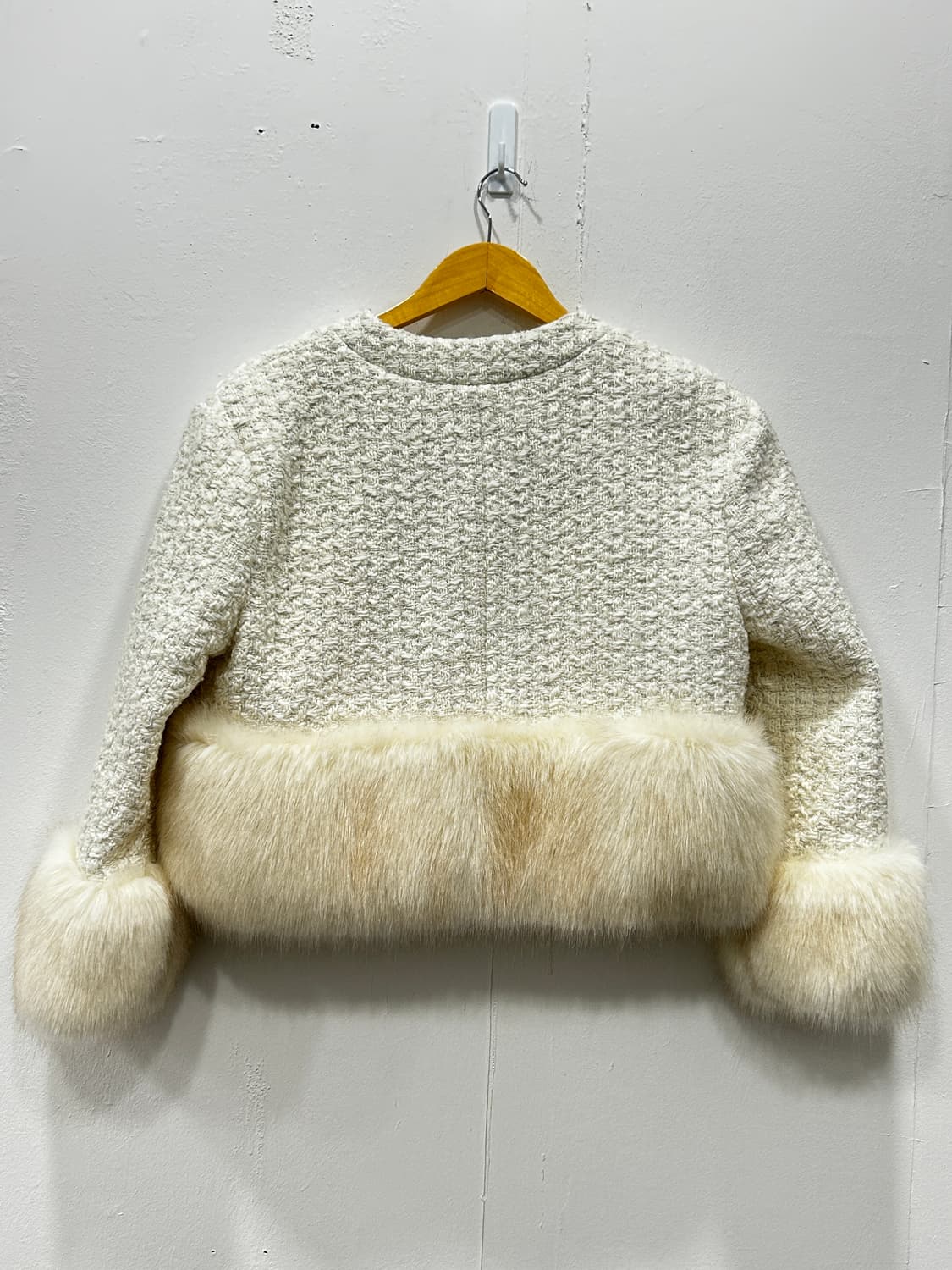 Been 화이트 퍼 트위드 자켓 상품이미지2