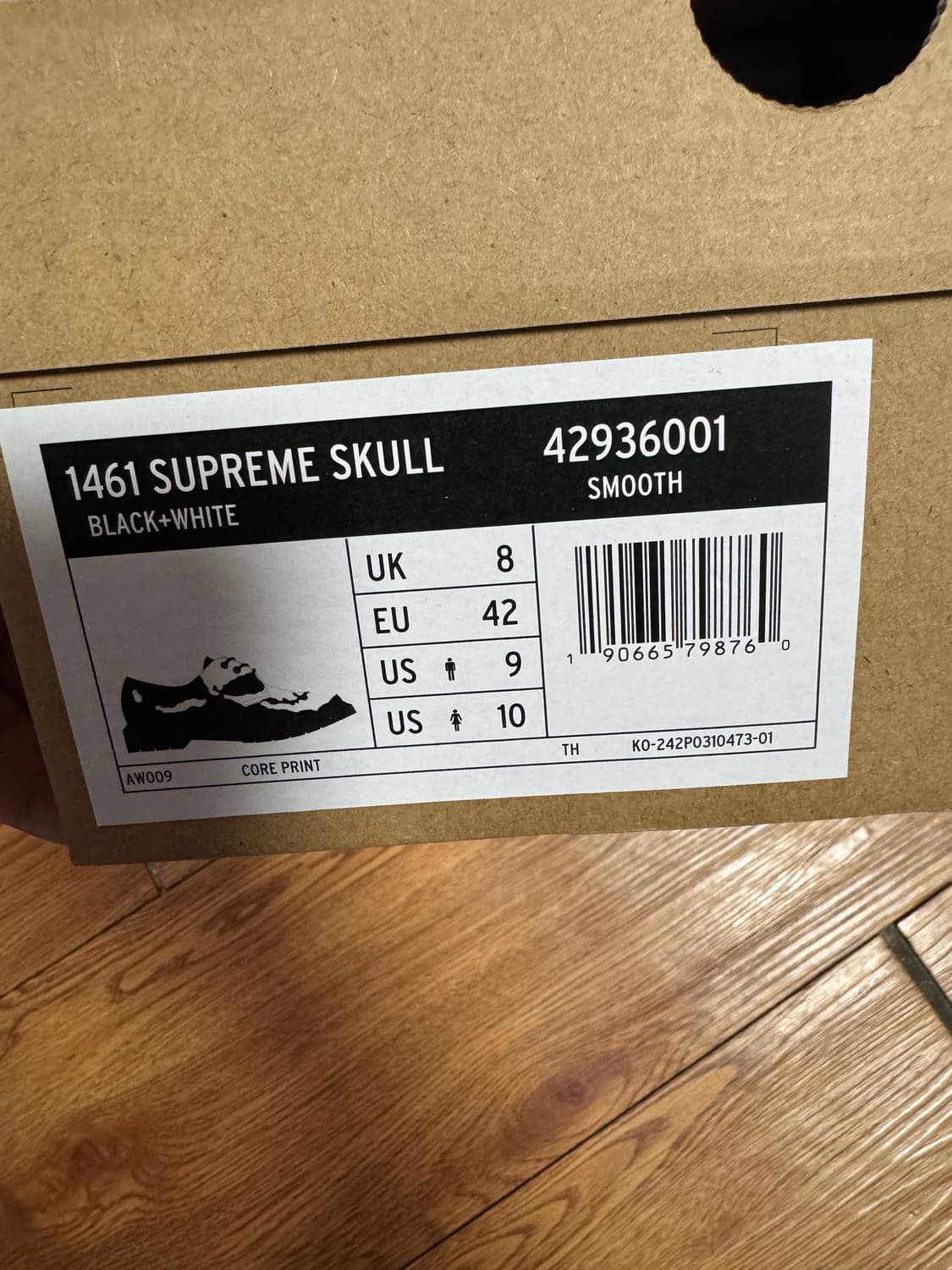 슈프림 닥터마틴 스컬블랙 270 25fw 상품이미지2