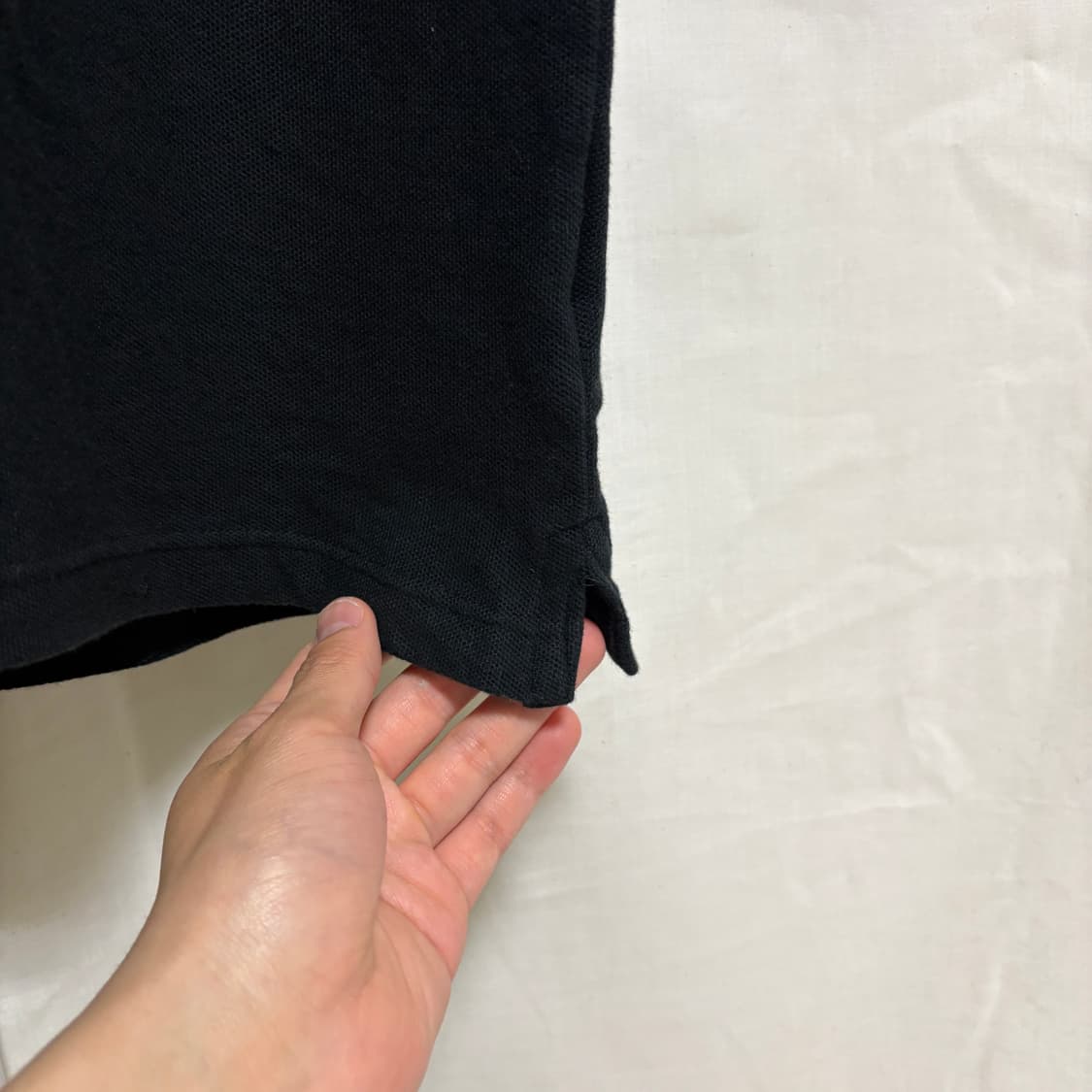 나이키 블랙 스우시 로고 반팔 카라티 / 블랙, XL 상품이미지7