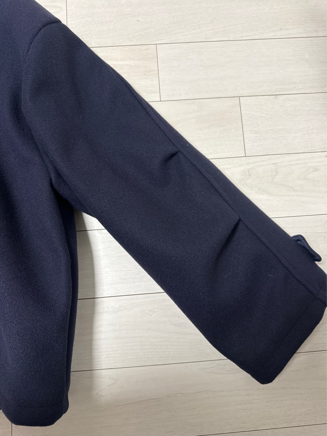 노이아고 오버핏 더블 코트 네이비 (noiago) 상품이미지7