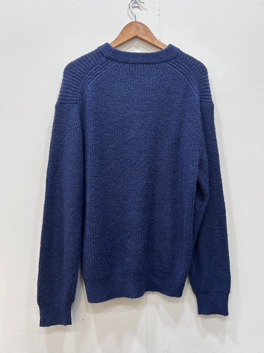 [100] 베르노 알파카 울 니트 남성 L사이즈 네이비 상품이미지2