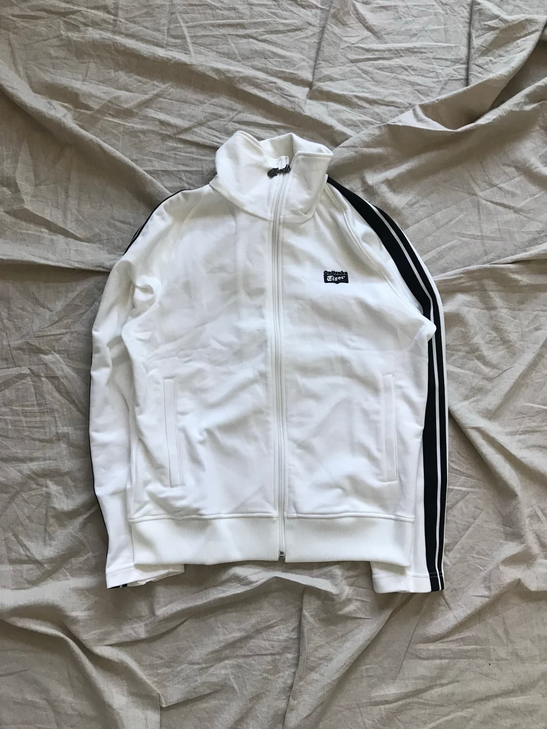 오니츠카 타이거 일본라인 사이드라인 화이트 트랙탑 져지 상품이미지5