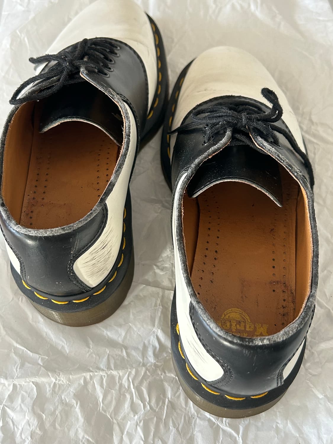 닥터마틴 1461 새들슈즈 블랙 화이트 상품이미지3