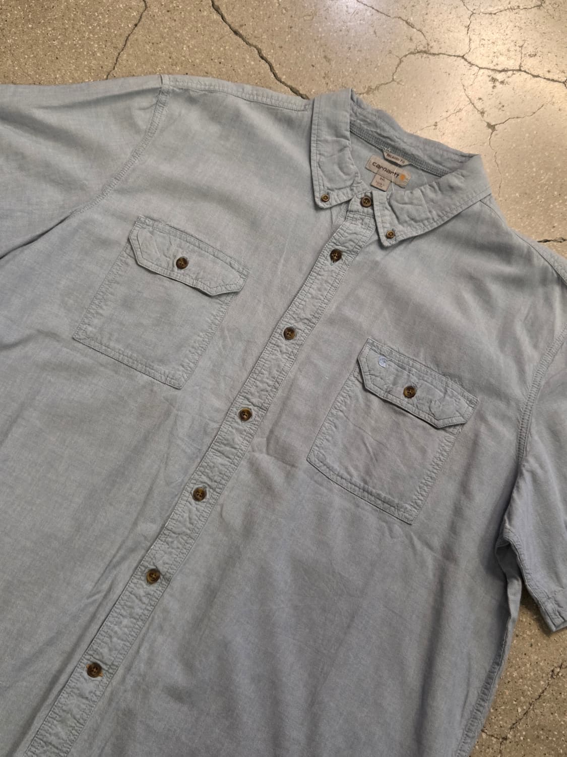 Carhartt 칼하트 연청 반팔셔츠 상품이미지1