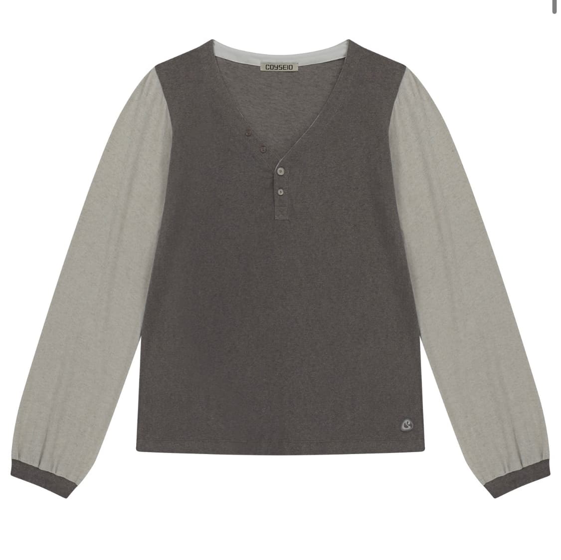 코이세이오 롱슬리브 SNUG BUTTON LONGSLEEVES BROWN 상품이미지1