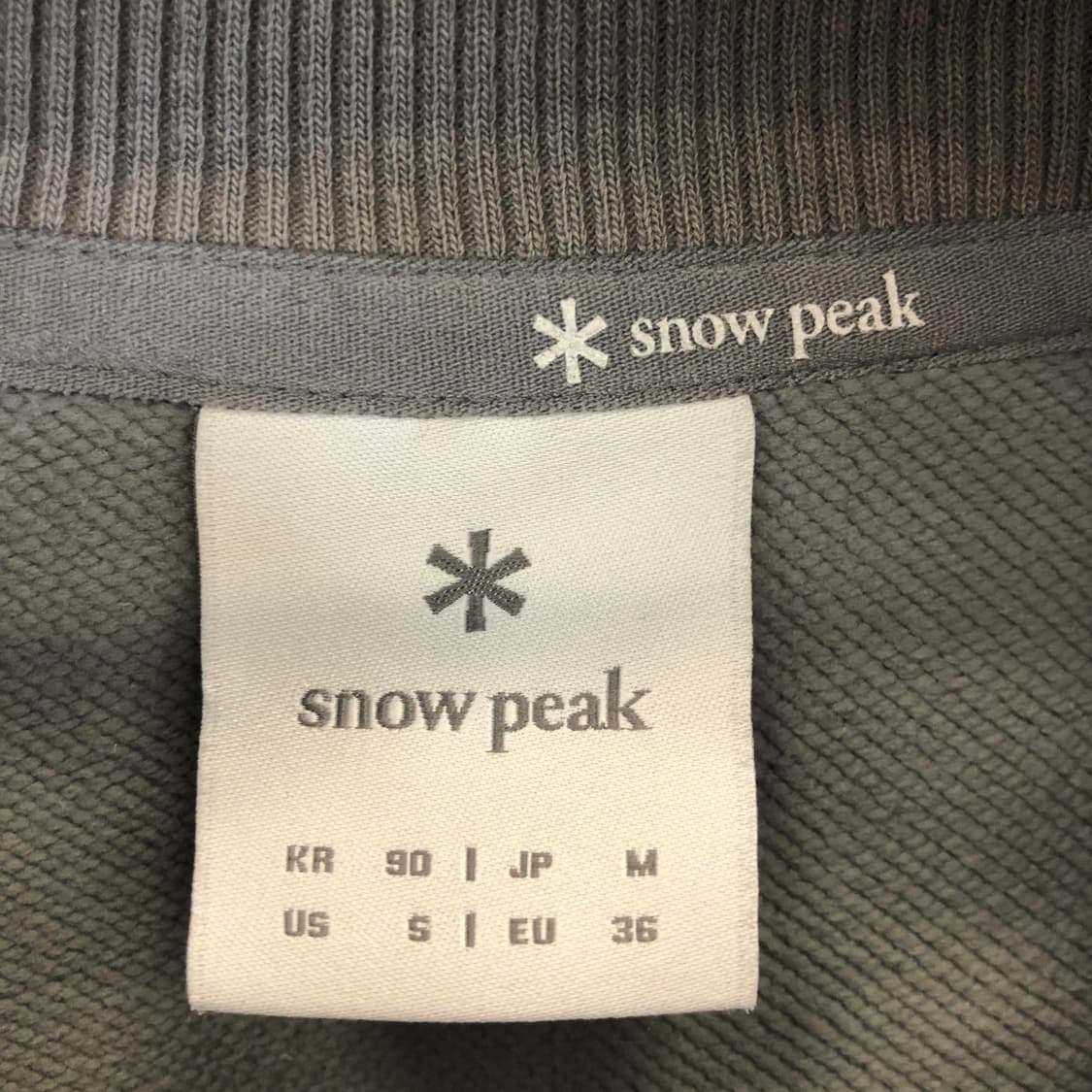 스노우피크 우븐포켓 크롭맨투맨 90 상품이미지5