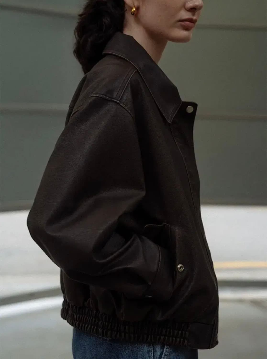 틸아이다이 네츄럴 크랙 레더 블루종 브라운 상품이미지8