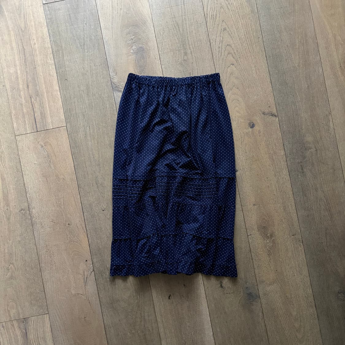 Dot Tiered Shirring Skirt 상품이미지1