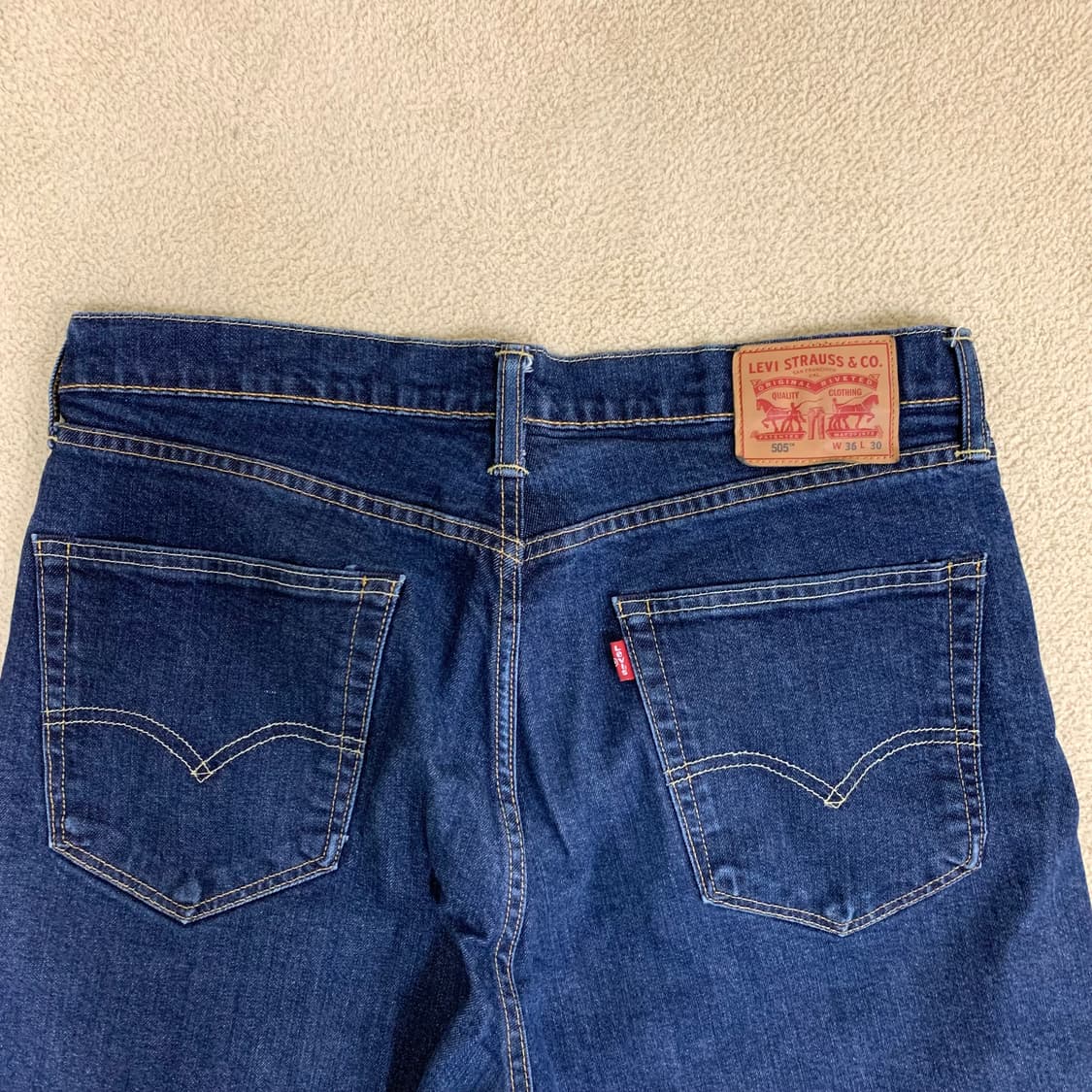 빈티지 리바이스 505 데님팬츠(36사이즈) 남자청바지 진청 상품이미지7