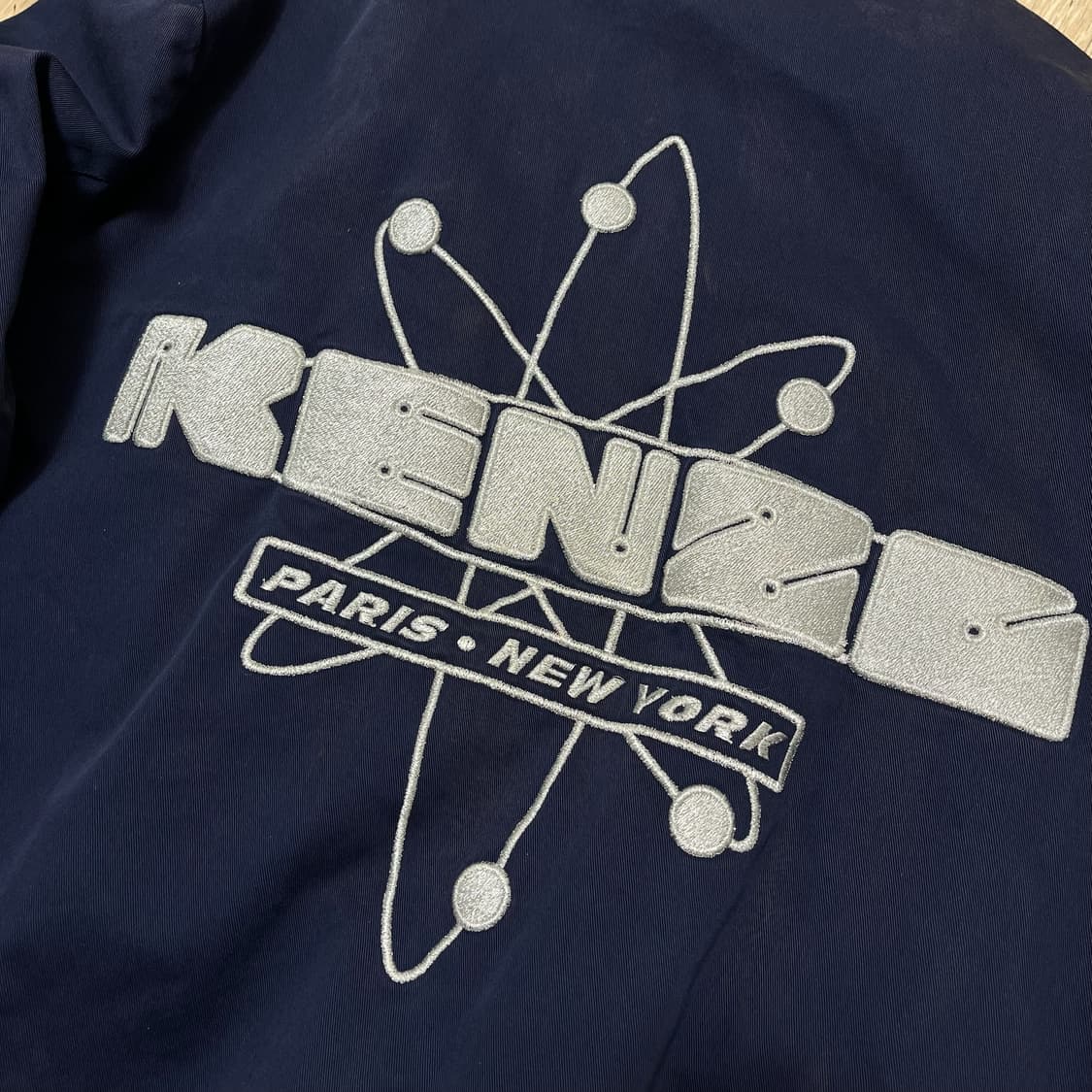 KENZO 겐조 파리스 빅로고 봄버 블루종 자켓 S 상품이미지2