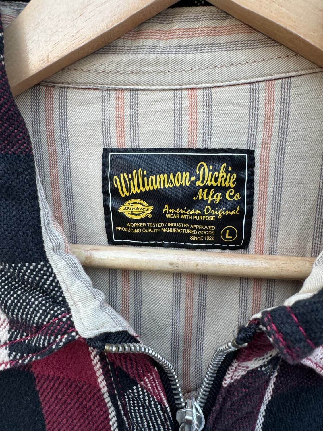 디키즈 콘쵸버튼 빈티지 웨스턴 투포켓 플란넬 체크 셔츠 L 상품이미지5