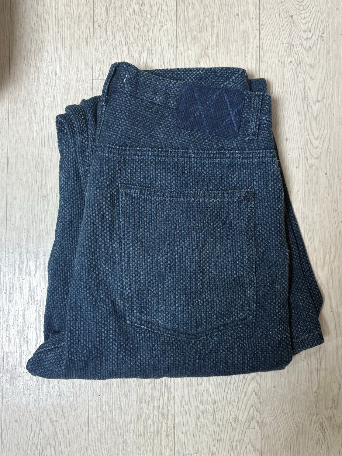 (32)(3)키바타kibata사시코 팬츠 올드블루 상품이미지8