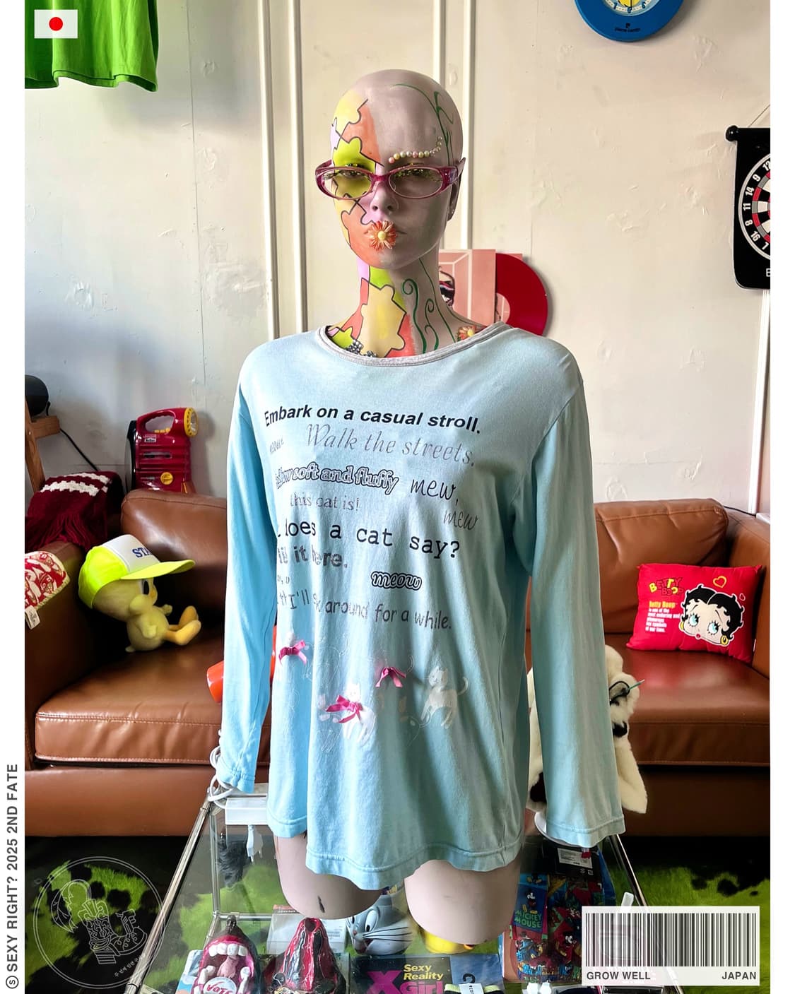 90-00s Grow Well 3D Ribbon Long-Sleeve 상품이미지1