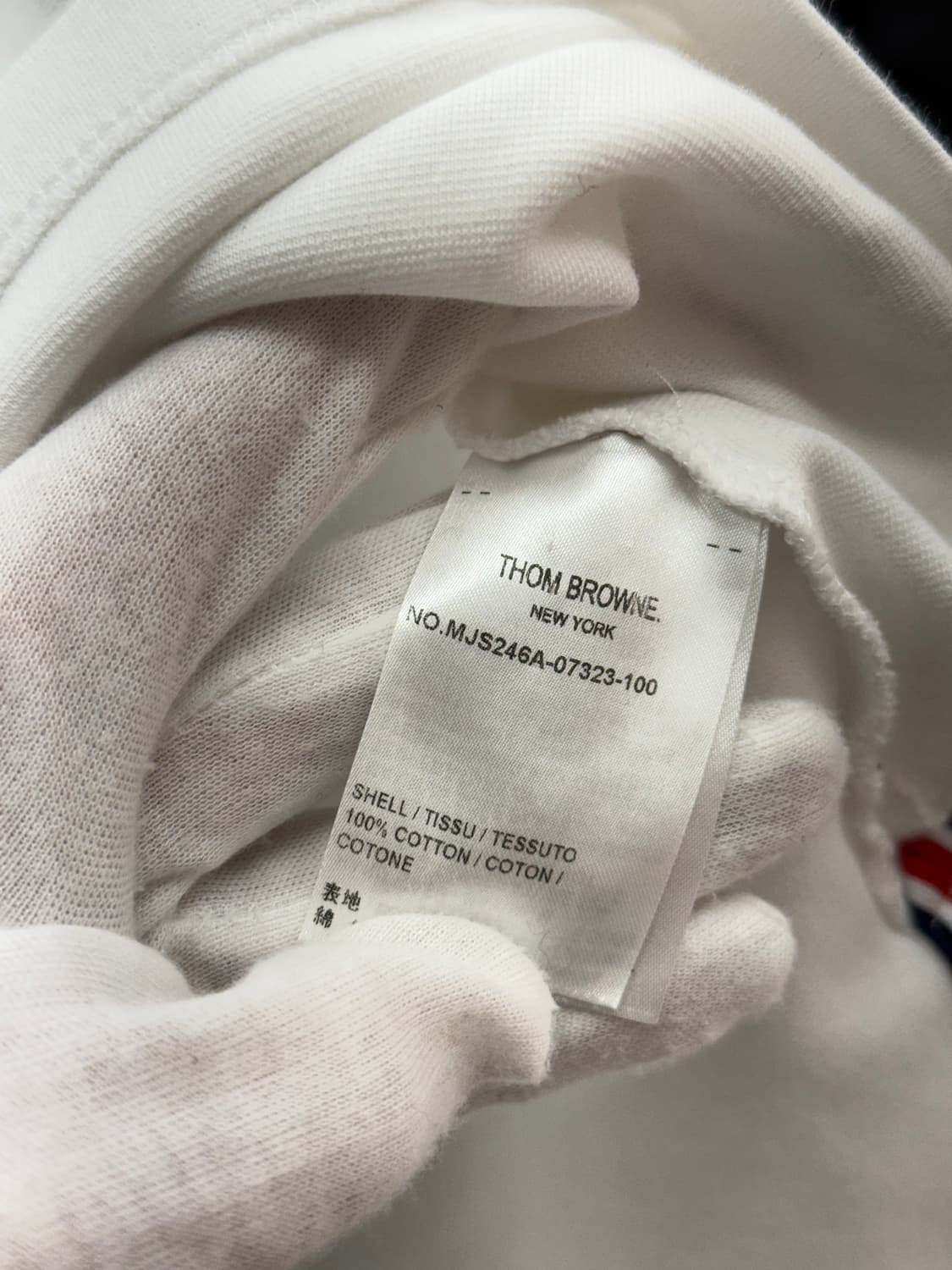 [2] 톰브라운 사선완장 코튼 반팔티 상품이미지7