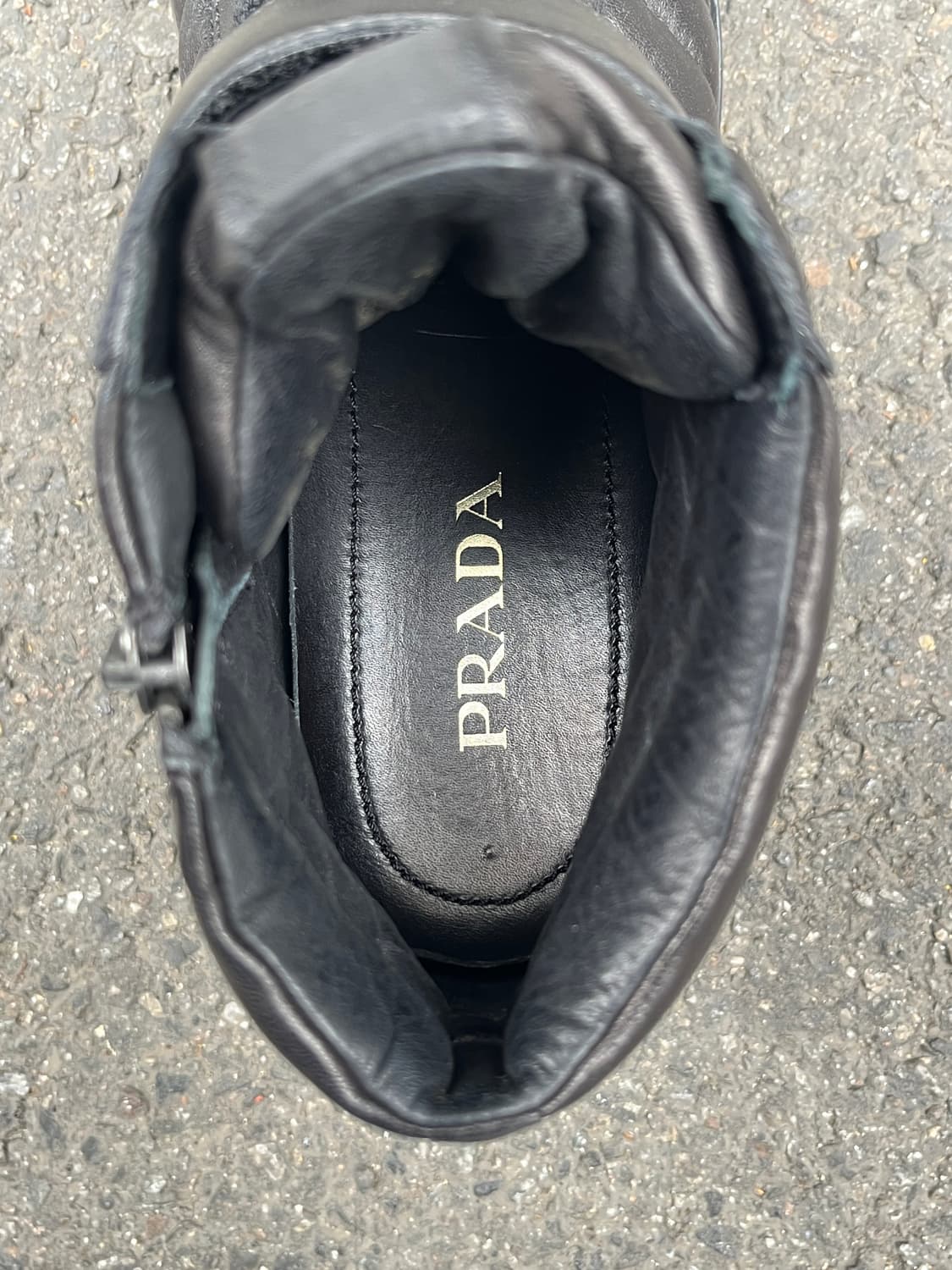 프라다 ‘levitate’ 퀼티드 웨지힐 하이탑 상품이미지6