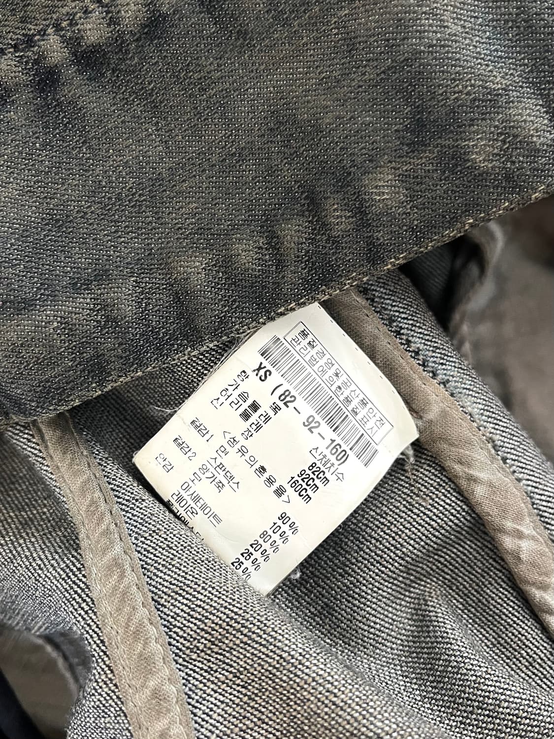 릭오웬스 2011 데님 레더 하이넥 드레이프 자켓 상품이미지7