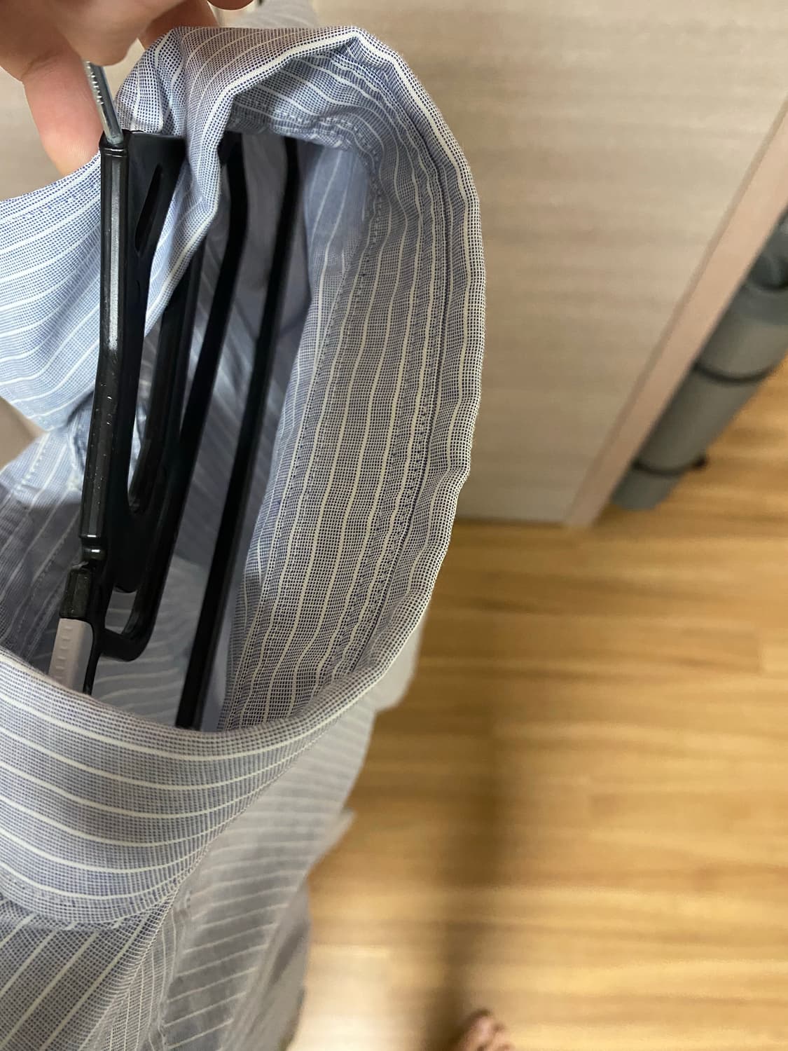 무인양품 옥스포드 스트라이프 셔츠 xl 상품이미지3