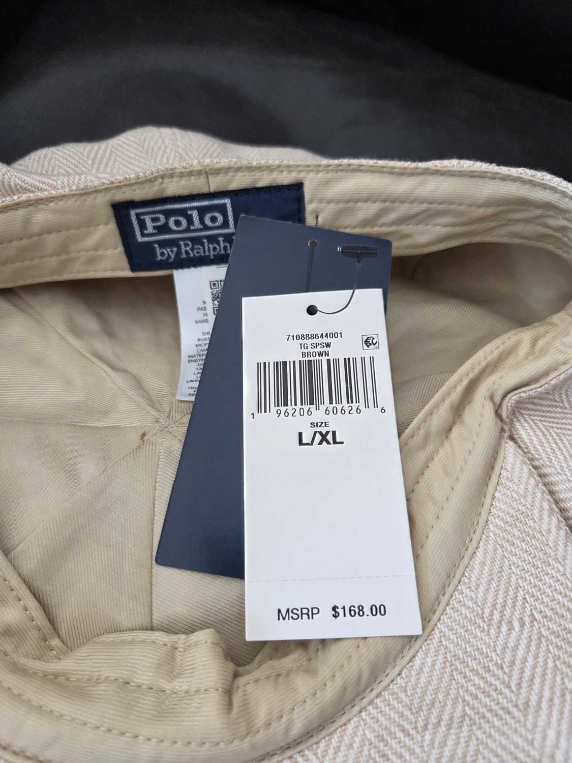 폴로 랄프로렌 × trendy golf 리넨 블렌드 헤링본  캡 상품이미지2