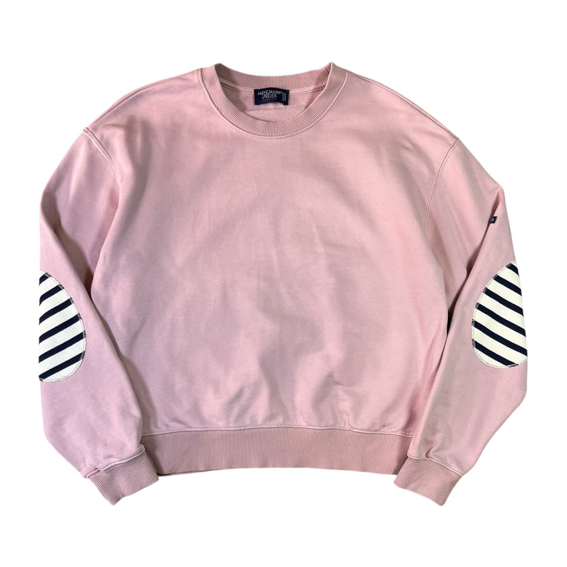 세인트제임스 패치 스트라이프 맨투맨 상품이미지1