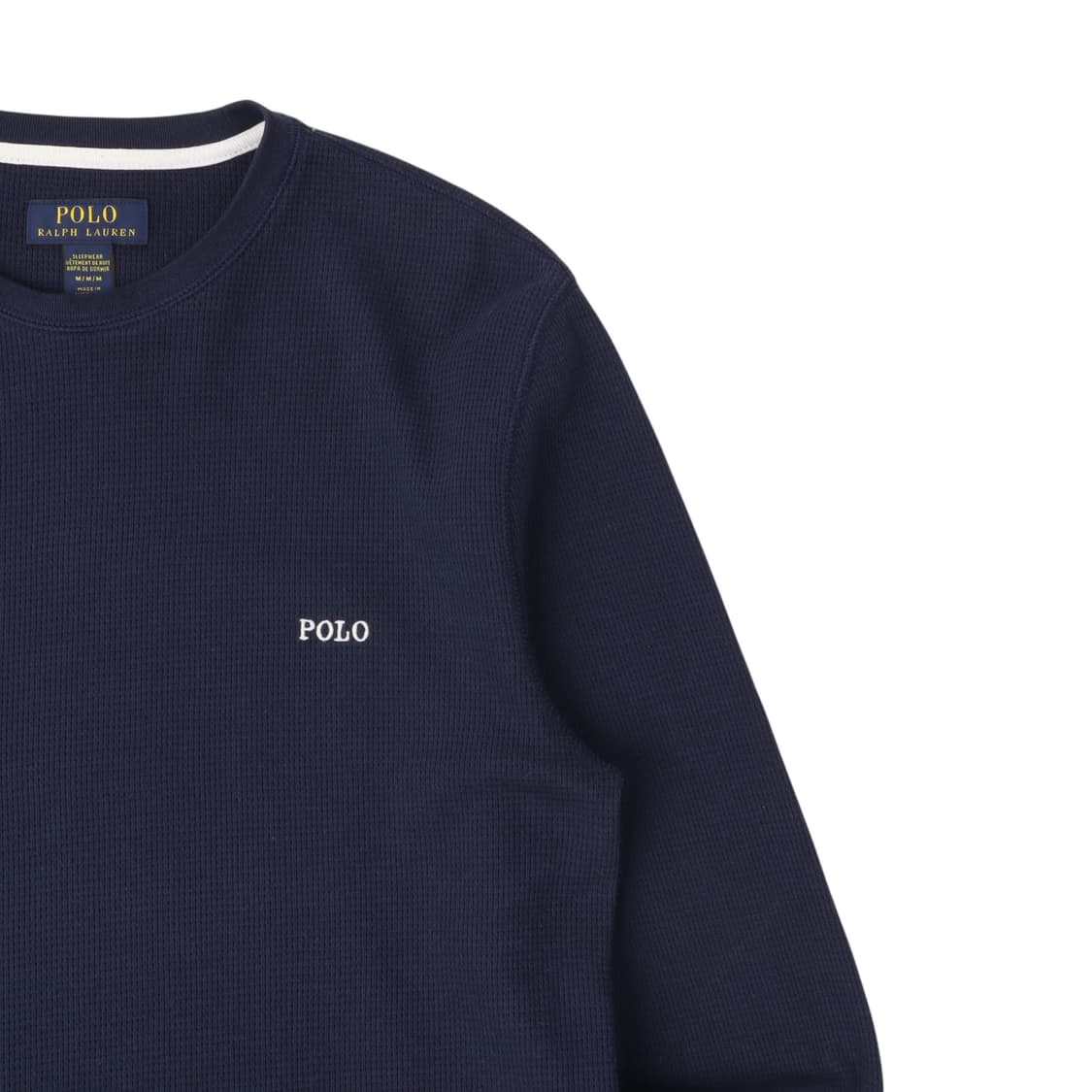 폴로 랄프로렌 네이비 로고 와플 롱슬리브 상품이미지3
