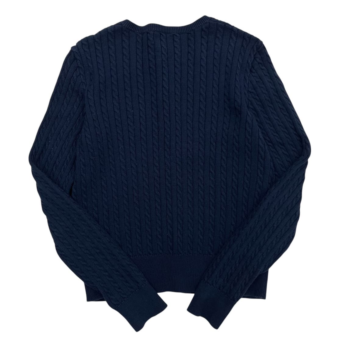 폴로 랄프로렌 화이트포니 네이비 꽈배기 가디건 XL 상품이미지3