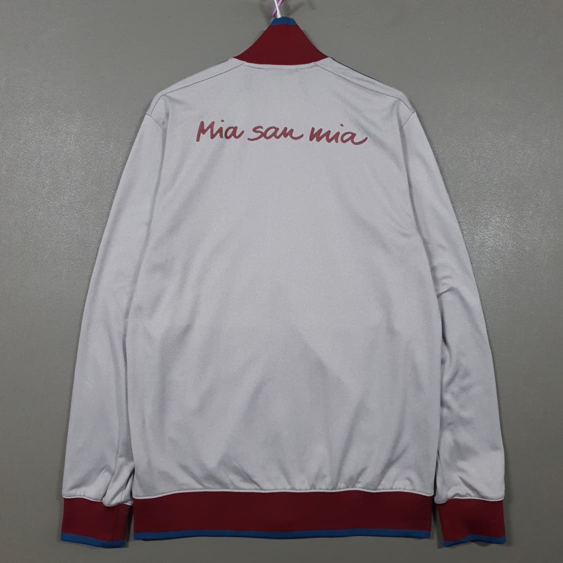 105) 아디다스 희귀 대장급 바이에른 뮌헨 트랙탑 그레이 져지 자켓 상품이미지8