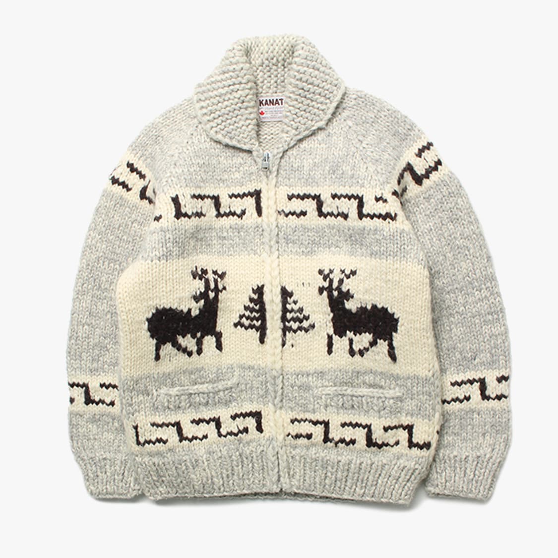  KANATA "Grey Knit Zip-up" 상품이미지1