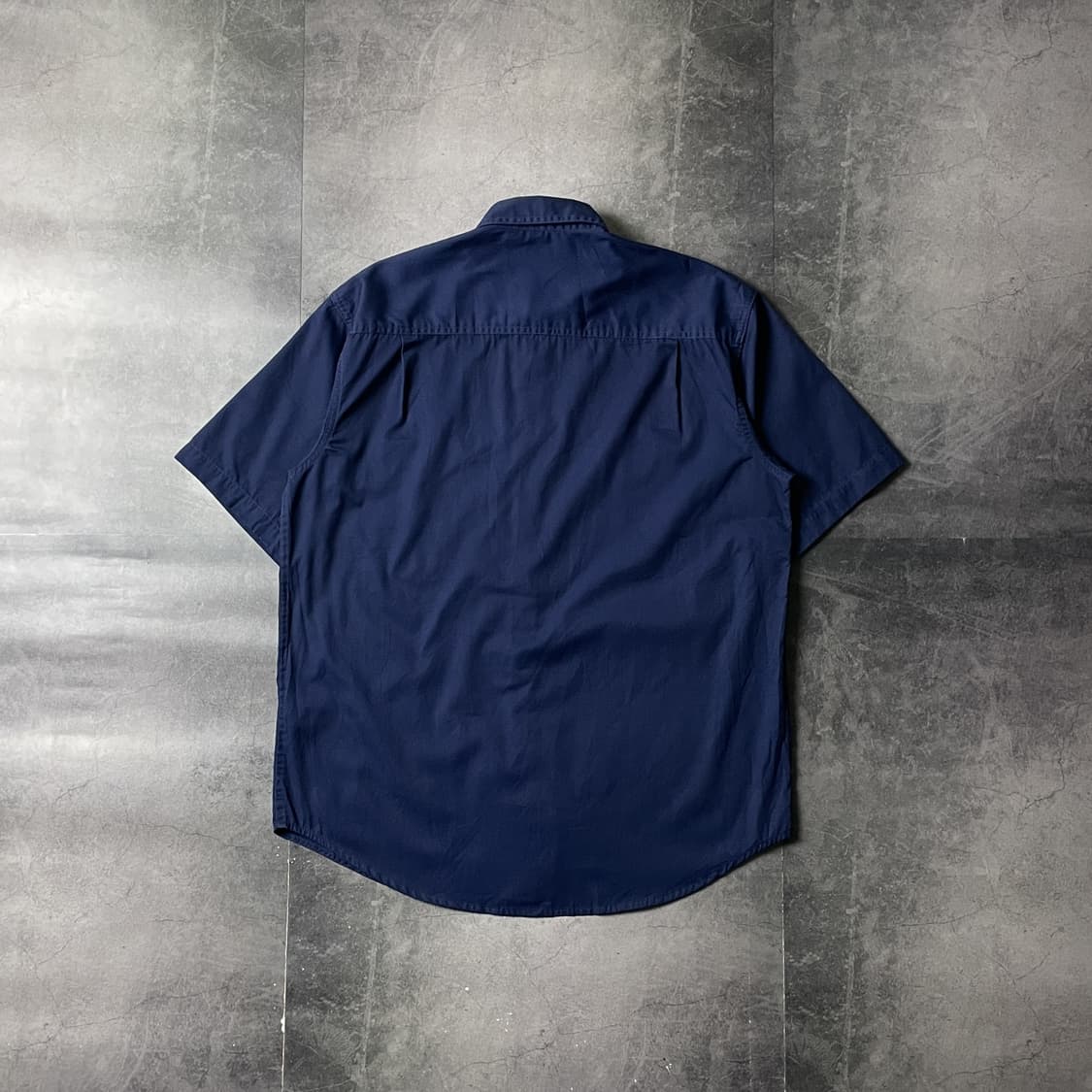 LANDMARK 빈티지 네이비 코튼 반팔 셔츠 A00770 상품이미지6
