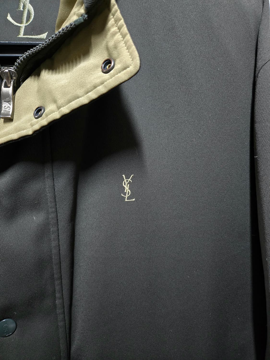 입생로랑 110 패딩 카키 브라운 2XL 덕다운 ysl 빈티지 상품이미지2