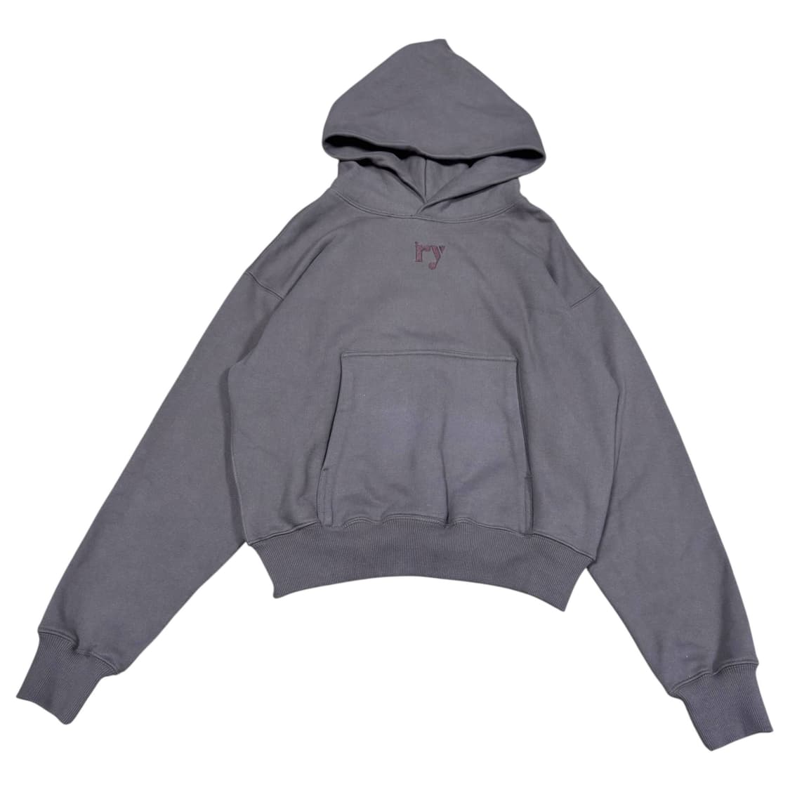  (바배)  류영 크롭 후드 맨투맨(초코색) 상품이미지1