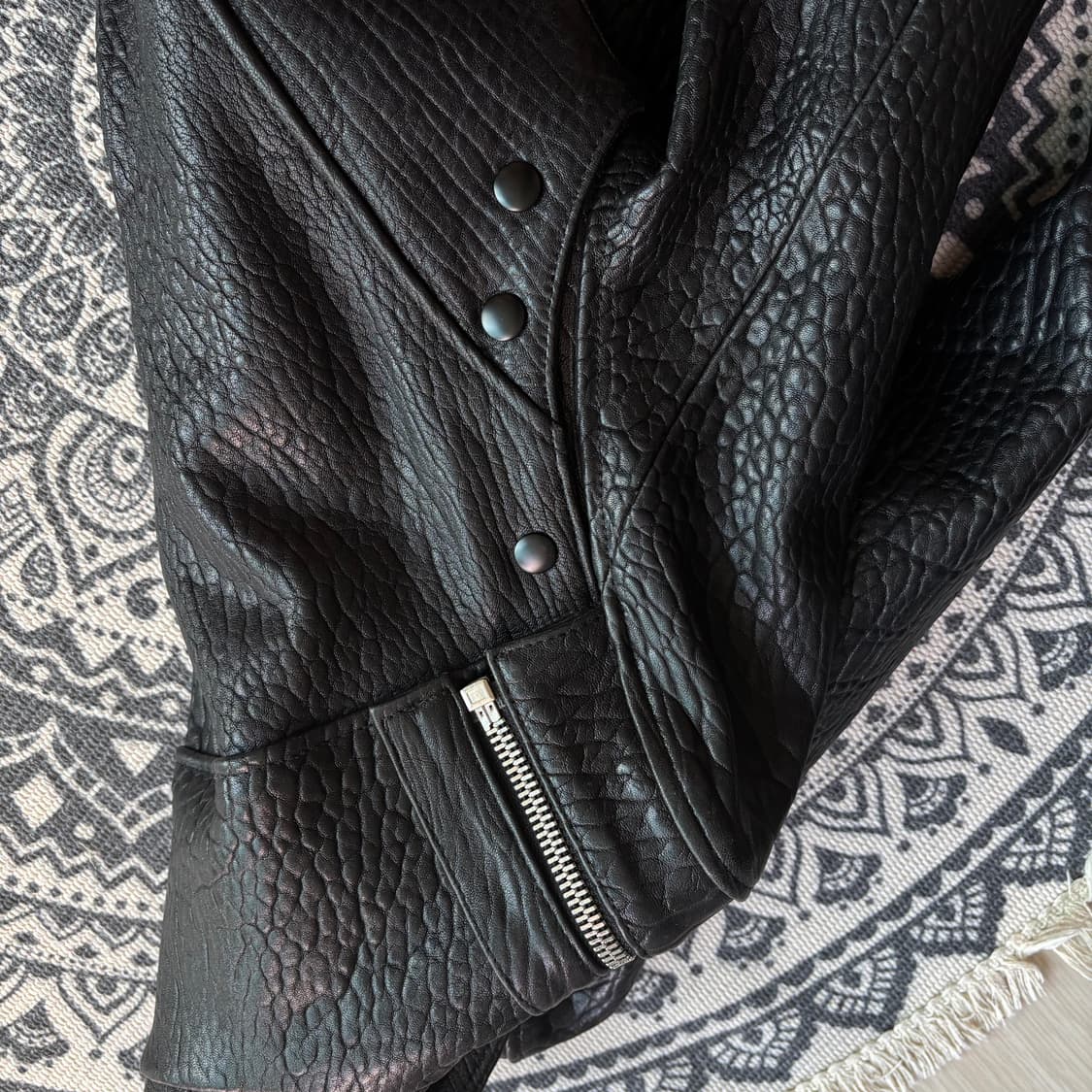 소매 탈부착 아이즈 카프스킨 자켓 상품이미지7