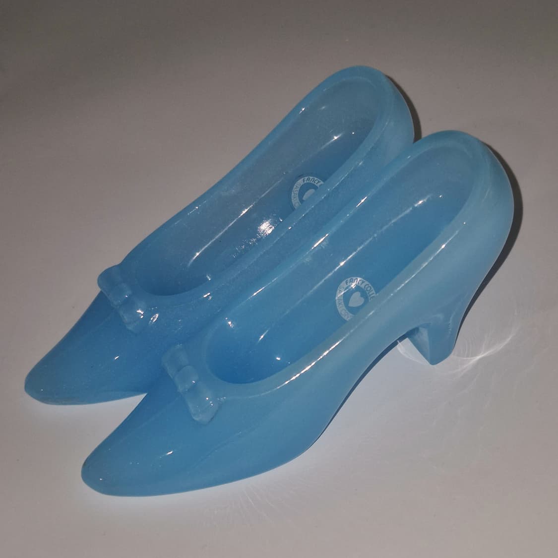 80s 사사키 크리스탈 블루 오팔린 구두 세트 상품이미지6