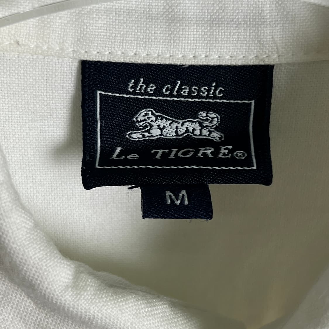 Le tigre 화이트 반팔 셔츠 M 상품이미지4