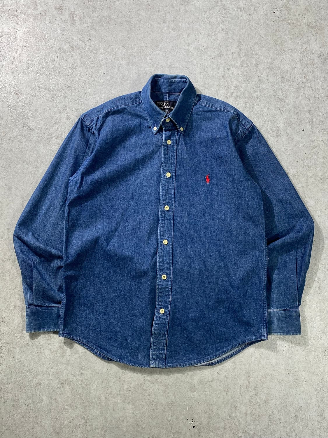[S] 90s Polo 폴로 랄프로렌 데님셔츠 상품이미지1