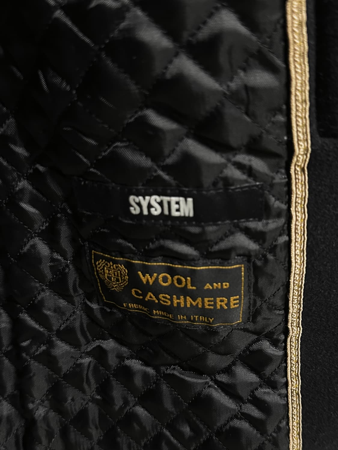 System 울 캐시미어 양가죽 은장 피코트 상품이미지2