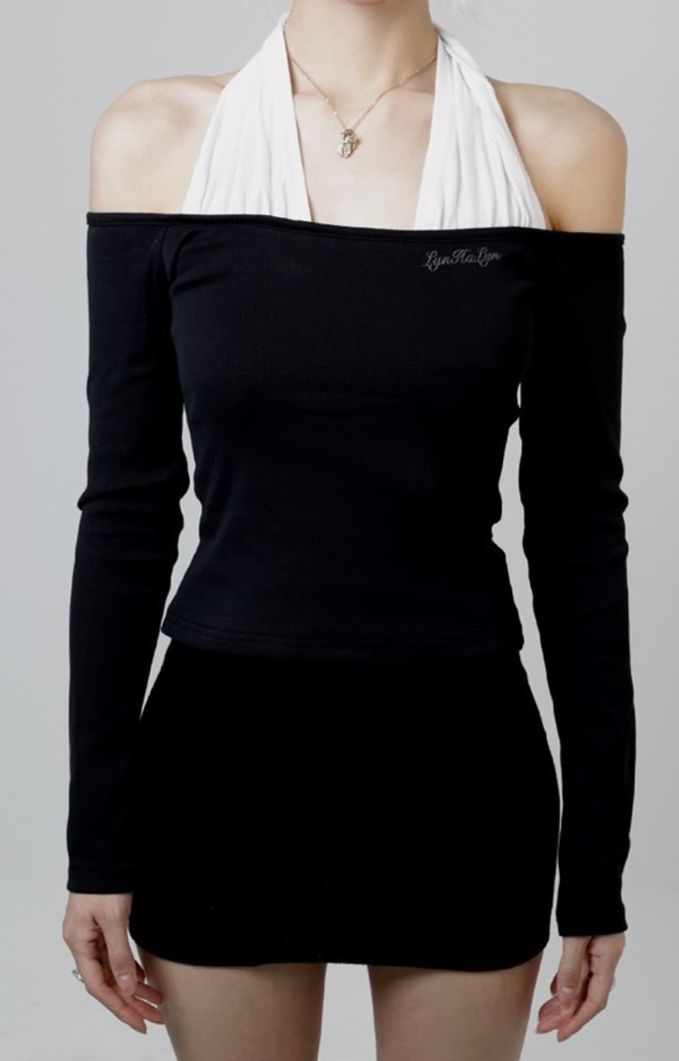 lynhalyn twisted halter layered top 상품이미지1