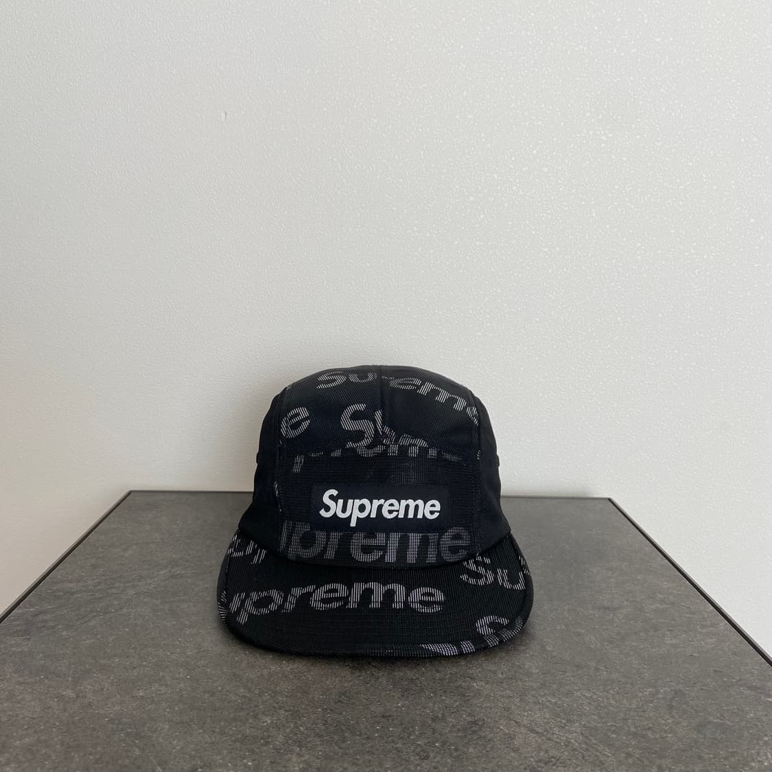 (OS) 슈프림 박스로고 캠프캡 모자 렌티큘러 블랙 상품이미지1
