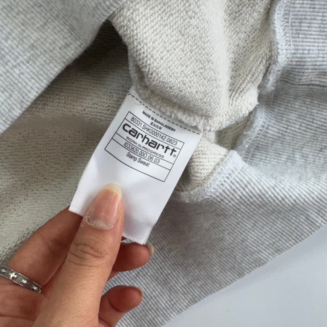 Carhartt 칼하트 백프린팅 멜란지 맨투맨 상품이미지7