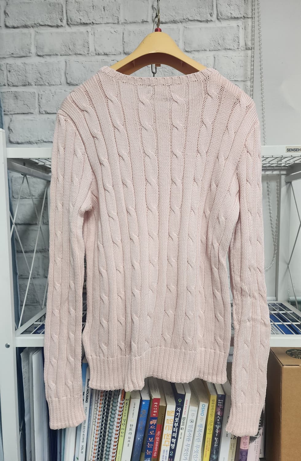 폴로랄프로렌 여성니트 M 피마코튼 꽈베기 케이블니트  WM12 상품이미지4