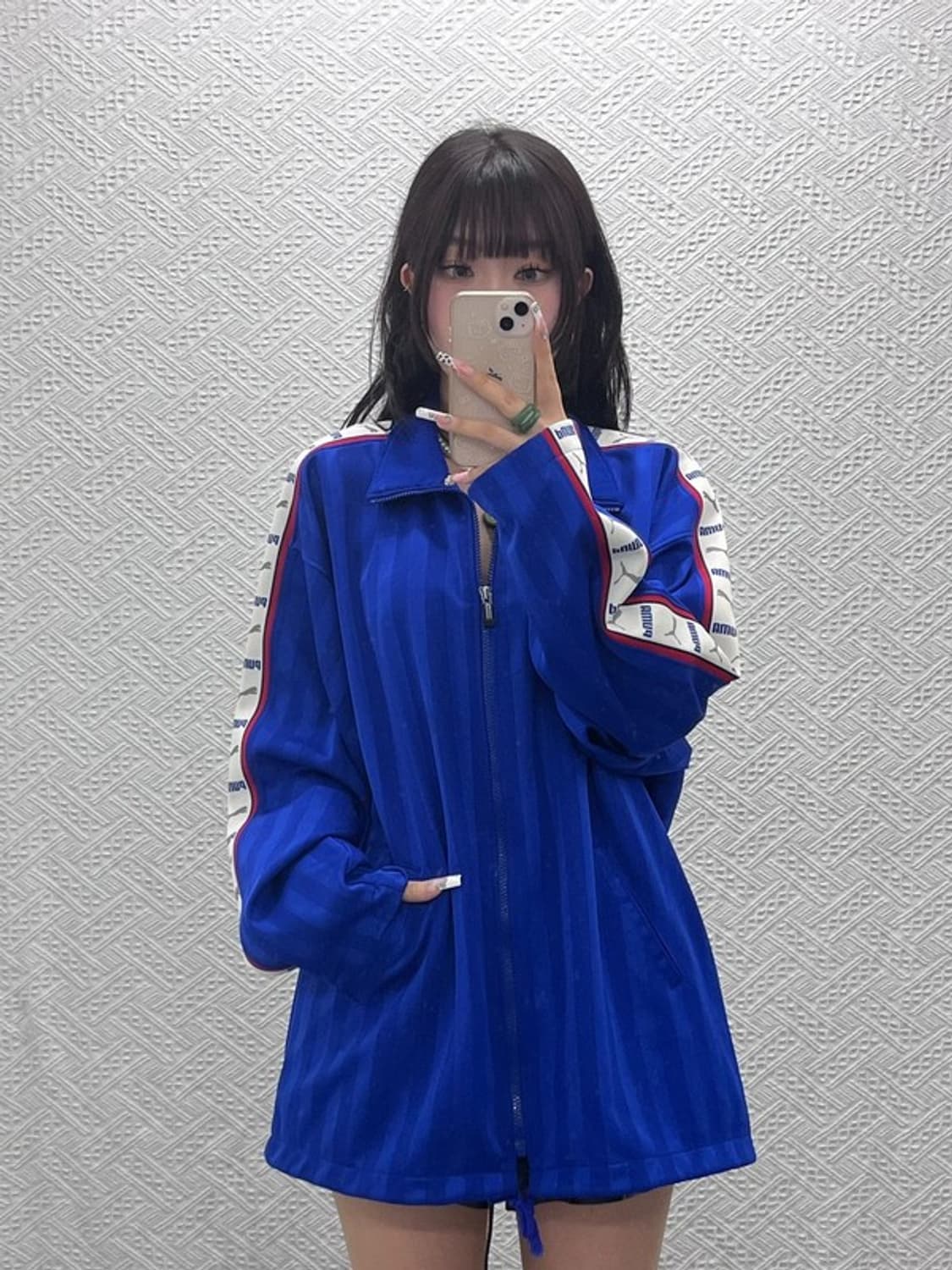 푸마 재팬 올드스쿨 레트로 펑크 빅로고 져지 집업 XL C11172 상품이미지2