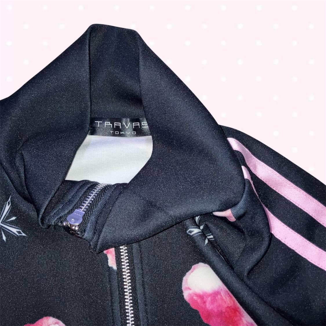 트라바스도쿄 양지뢰 펑크 양산형 서브컬쳐 핑크 곰 져지 상품이미지6