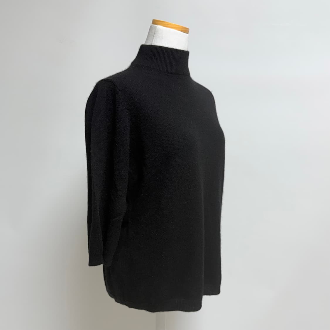 [캐시미어 100%] 피에르가르뎅 반폴라 블랙 니트 L 상품이미지2