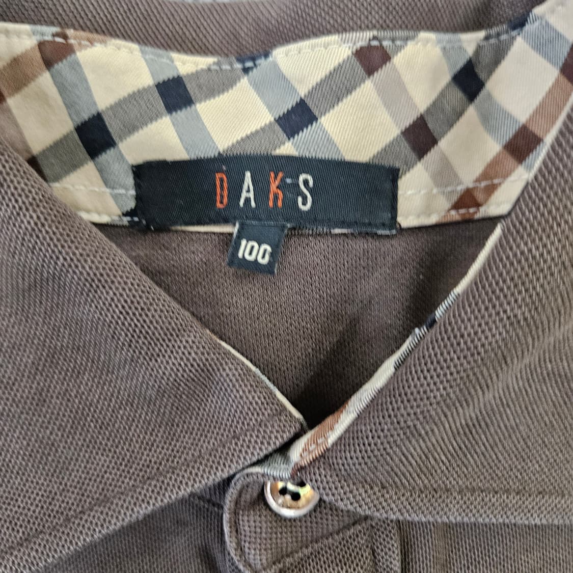 [100] 닥스 브라운 카라 긴팔 티셔츠 0102YH1 상품이미지4