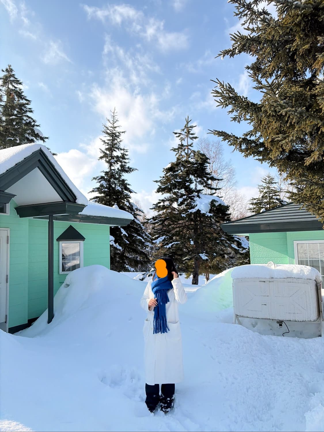 빈티지 모리걸 떡볶이 롱코트 쌩 화이트 달빛천사 삿포로 상품이미지3