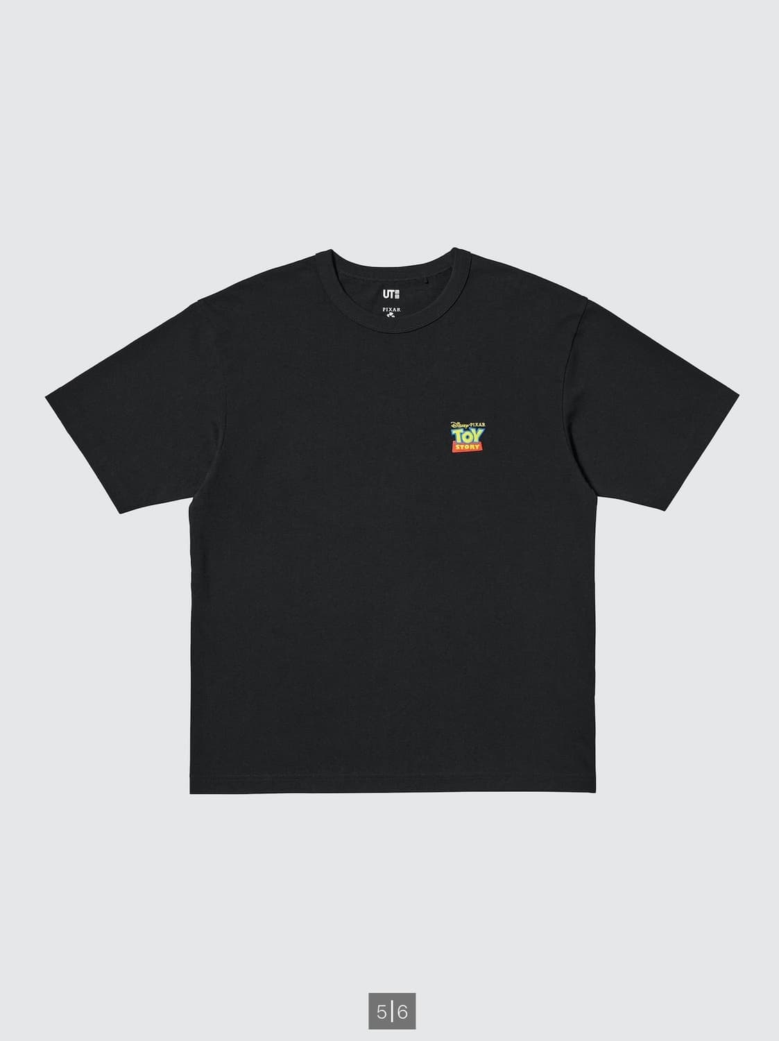 [4XL] 유니클로 토이스토리 디즈니 UT 그래픽 티셔츠 블랙 상품이미지1
